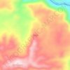 Carte topographique Routa, altitude, relief