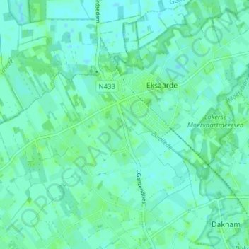 Carte topographique Bautschoot, altitude, relief