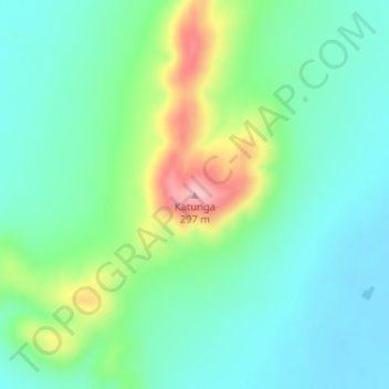 Carte topographique Katunga, altitude, relief