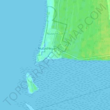 Carte topographique Pointe-Parent, altitude, relief