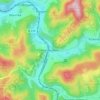 Carte topographique Altenhundem, altitude, relief
