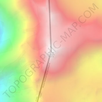 Carte topographique Mount Hubbard, altitude, relief