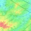 Carte topographique Zonnegem, altitude, relief