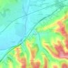 Carte topographique La Mouline, altitude, relief