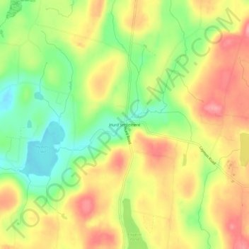 Carte topographique Hurd Settlement, altitude, relief