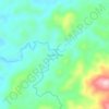 Carte topographique Dayak Pitap, altitude, relief