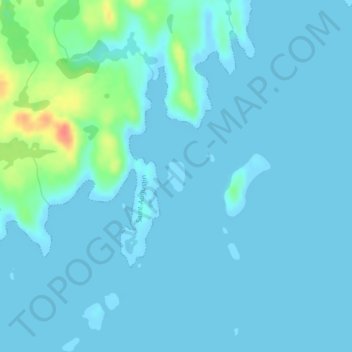 Carte topographique Île Basse, altitude, relief