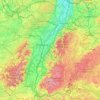 Carte topographique Ortenau, altitude, relief