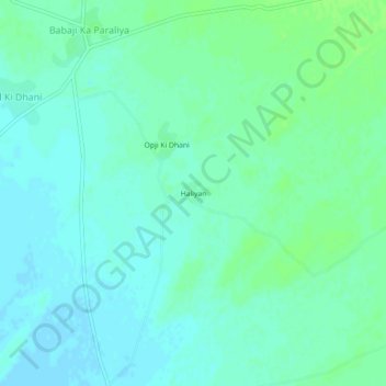 Carte topographique Haliyan, altitude, relief