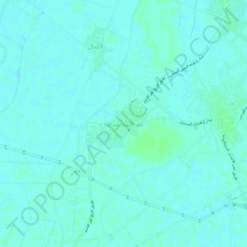 Carte topographique Kafr Emir Abdallah, altitude, relief