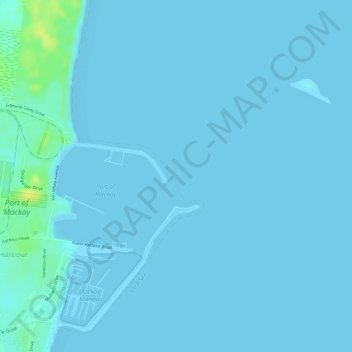 Carte topographique Forgan Smith Point, altitude, relief
