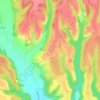Carte topographique Fata, altitude, relief