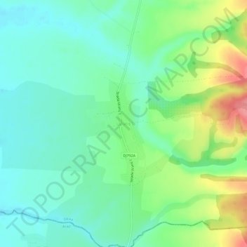 Carte topographique Ucuriș, altitude, relief