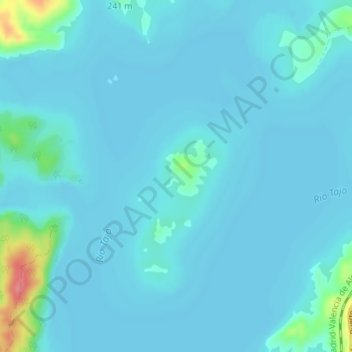 Carte topographique Vadollano, altitude, relief