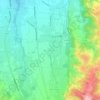 Carte topographique Bernac-Dessus, altitude, relief