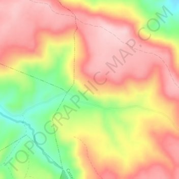 Carte topographique Jaraiz, altitude, relief