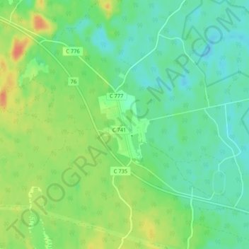 Carte topographique Lövstabruk, altitude, relief
