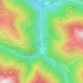 Carte topographique Ravi, altitude, relief