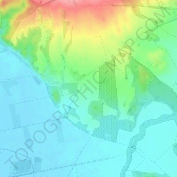 Carte topographique Paso de la Reina, altitude, relief