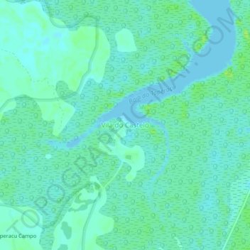 Carte topographique Vila do Castelo, altitude, relief