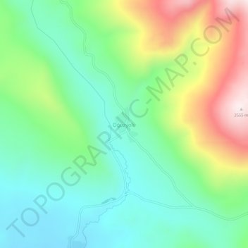 Carte topographique Oğuzyolu, altitude, relief