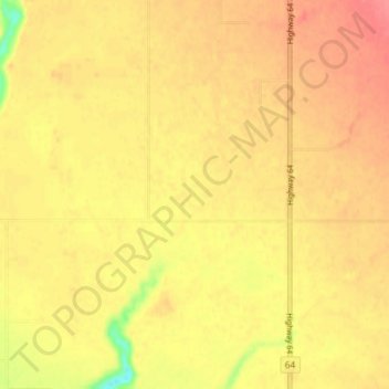 Carte topographique Vanrena, altitude, relief