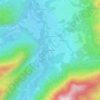 Carte topographique Hohenwiesen, altitude, relief