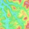 Carte topographique Dorlar, altitude, relief