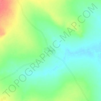Carte topographique Ifola, altitude, relief