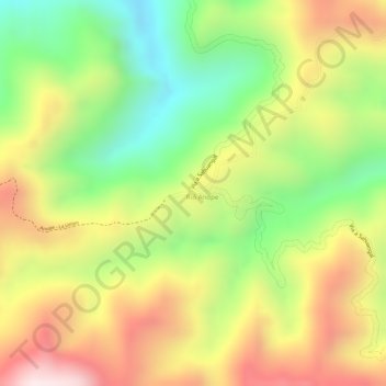 Carte topographique Anope, altitude, relief