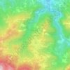 Carte topographique Piampaludo, altitude, relief