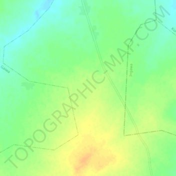 Carte topographique Tsini, altitude, relief