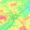Carte topographique Gadewitz, altitude, relief