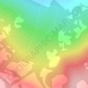 Carte topographique Canyon, altitude, relief