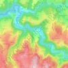 Carte topographique La Combe, altitude, relief