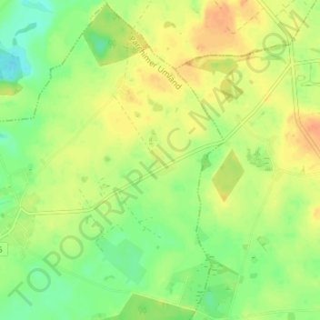 Carte topographique Ruester Siedlung, altitude, relief