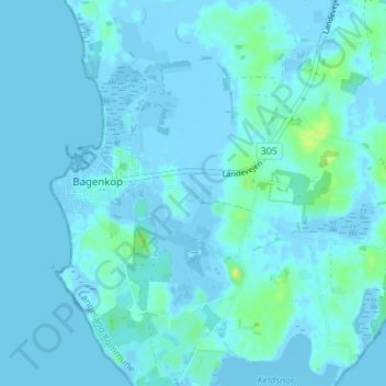 Carte topographique Voster, altitude, relief