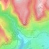 Carte topographique Baou de Saint-Jeannet, altitude, relief
