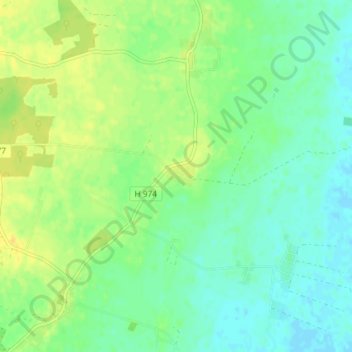 Carte topographique Melösa, altitude, relief