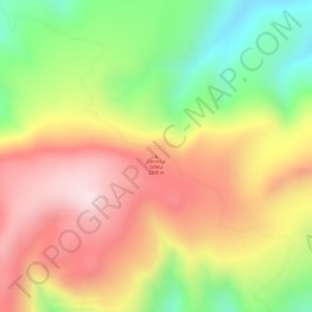 Carte topographique Cerro La Silleta, altitude, relief