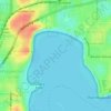 Carte topographique Freshwater Bay, altitude, relief