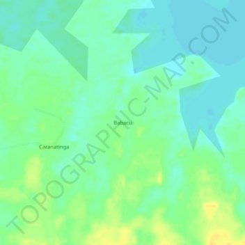 Carte topographique Babacu, altitude, relief