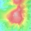 Carte topographique Clee Burf, altitude, relief