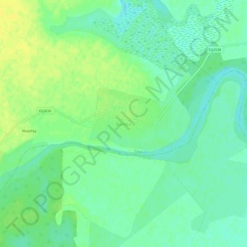 Carte topographique Banița, altitude, relief