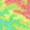 Carte topographique Veyrine, altitude, relief
