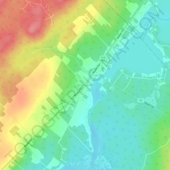 Carte topographique Saint-Gérard, altitude, relief