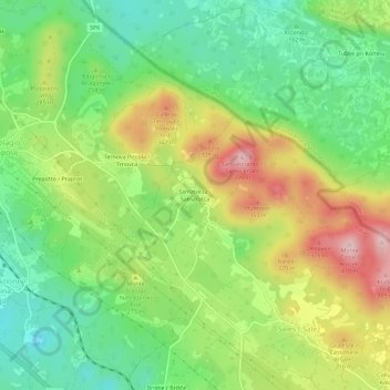Carte topographique Samatorza, altitude, relief