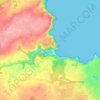 Carte topographique Le Palus, altitude, relief