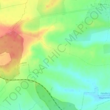Carte topographique Chemin de la Poste, altitude, relief