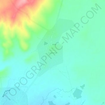 Carte topographique Gülpınar, altitude, relief